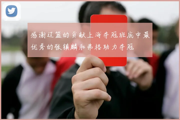感谢辽篮的贡献上海夺冠班底中最优秀的张镇麟和弗格助力夺冠